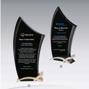 크리스탈상패hs412