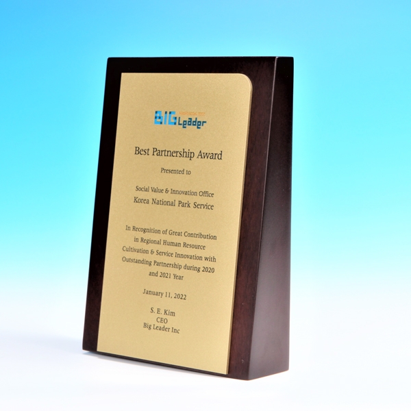 우드금속상패hm602