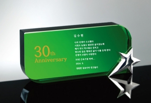 크리스탈 금속상패hs804