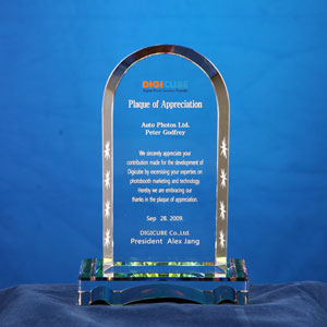 크리스탈상패SS275