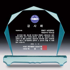 크리스탈상패AN3706