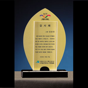 크리스탈상패B115-3