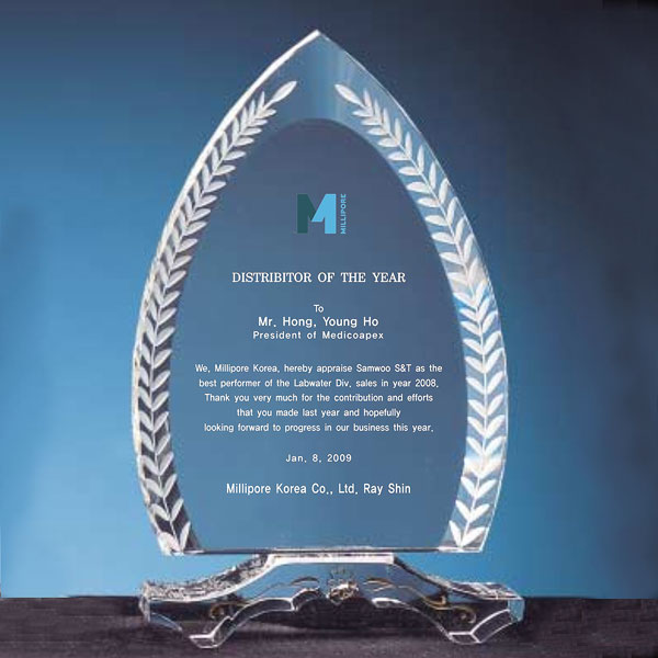 크리스탈상패ss218