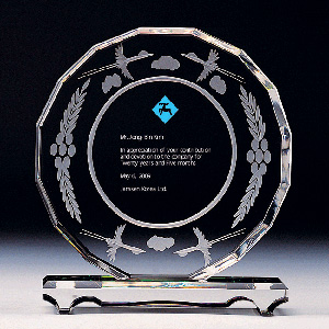 크리스탈상패a277-5