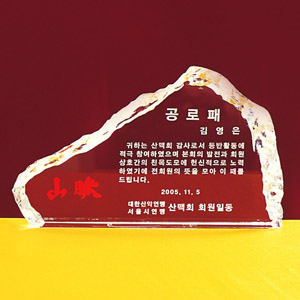 크리스탈상패a234-3