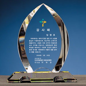 크리스탈상패B131-1