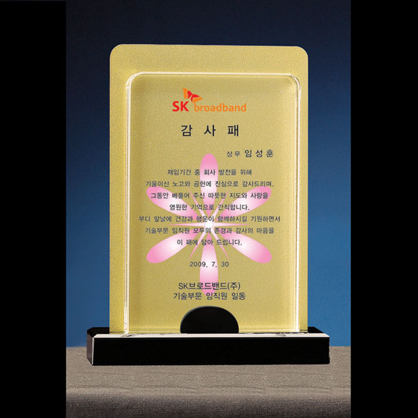 크리스탈상패B120-3